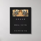 ドリームエ信じーメットやる気を起こさせる引用文 キャンバスプリント (正面)