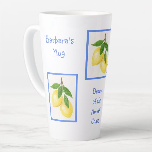 ドリームオブザアマルフィコーストカスタム カフェラテマグ (左アングル)