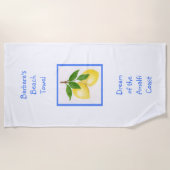 ドリームオブザアマルフィコーストカスタム ビーチタオル (正面)