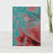 ドリームガールハートブルー&レッドドリーミー誕生日 カード (正面)