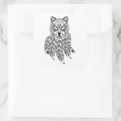 ドリームキャッインスパイアクキャッチャー付き狼 スクエアシール (バッグ)