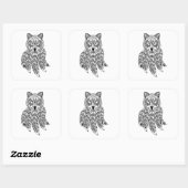 ドリームキャッインスパイアクキャッチャー付き狼 スクエアシール (シート)