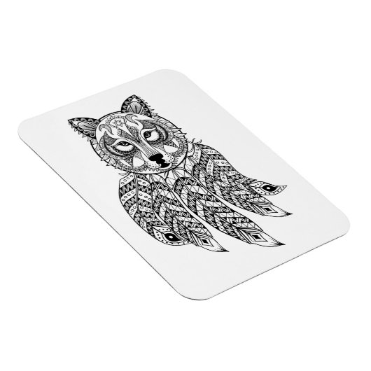 ドリームキャッインスパイアクキャッチャー付き狼 マグネット (右側)