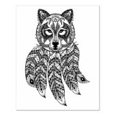 ドリームキャッインスパイアクキャッチャー付き狼 ラバースタンプ (インプリント)