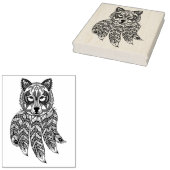 ドリームキャッインスパイアクキャッチャー付き狼 ラバースタンプ (押印)