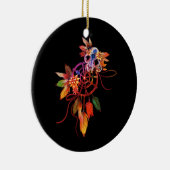 ドリームキャッカラフルチャー羽毛トライバル先住民アメリ セラミックオーナメント (右)