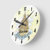 ドリームキャッスル ラウンド壁時計 (傾斜)