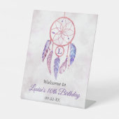 ドリームキャッチャーお一人様誕生日パーティーへようこそ 台座サイン (正面)