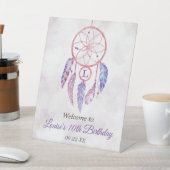 ドリームキャッチャーお一人様誕生日パーティーへようこそ 台座サイン (インサイチュ)