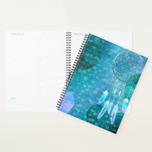 ドリームキャッチャーとハート プランナー手帳 (ディスプレー)