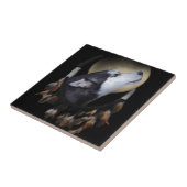 ドリームキャッチャーとブルーアイドハスキー タイル (側面)