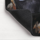 ドリームキャッチャーとブルーアイドハスキー マウスパッド (コーナー)