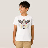 ドリームキャッチャーと羽毛シャツ(幅) Tシャツ (正面フル)
