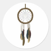 ドリームキャッチャーのシール ラウンドシール (正面)