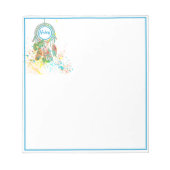 ドリームキャッチャーのスプラッターカスタマイズ ノートパッド (正面)