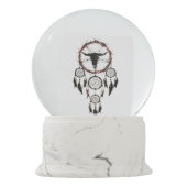 ドリームキャッチャーのペンタグラム スノーグローブ (裏面)