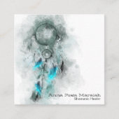 *~*ドリームキャッチャーの聖なるシャーマン スクエア名刺 (正面)