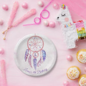 ドリームキャッチャーの誕生日パーティー ペーパープレート (パーティー)