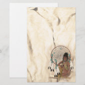 ドリームキャッチャーインディアンメイド先住民アメリカンスタット (正面/裏面)