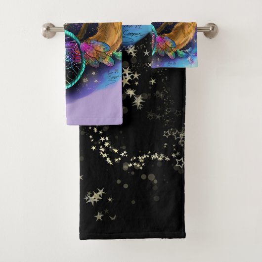 ドリームキャッチャーキツネ バスタオルセット (インサイチュ)