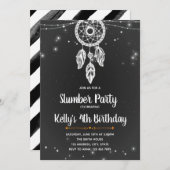 ドリームキャッチャースランバーパーティの招待状 招待状 (正面/裏面)