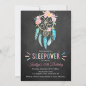 ドリームキャッチャースリープバーエイジバースデーパーティー 招待状 (正面)