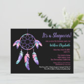 ドリームキャッチャースリープバー子供の誕生日パーティー 招待状 (スタンド正面)