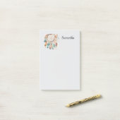 ドリームキャッチャーパーソナライズされた ポストイット (デスク上)