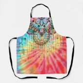 ドリームキャッチャーヒッピー絞り染め エプロン (正面)
