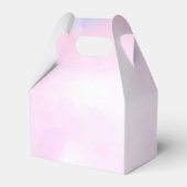 ドリームキャッチャーピンクパープルティール（緑がかった色）子供の誕生日パーティー フェイバーボックス (裏面サイド)