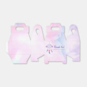 ドリームキャッチャーピンクパープルティール（緑がかった色）子供の誕生日パーティー フェイバーボックス (折り畳みなし)