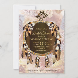 ドリームキャッチャーブライダルシャワー 招待状