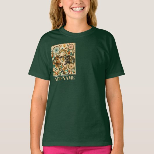 ドリームキャッチャーポニー Tシャツ (正面)