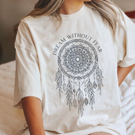 ドリームキャッチャーマンダラ 励ましの引用 トライブレンドTシャツ