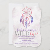 ドリームキャッチャーワイルドワン誕生日招待状 招待状 (正面)