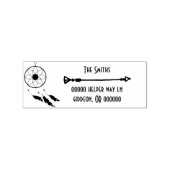 ドリームキャッチャー住所 シール ラバースタンプ (押印)