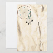 ドリームキャッチャー先住民アメリカン文房具 便箋 (正面/裏面)