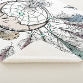 ドリームキャッチャー名前をカスタムするフリースブランケット シェルパブランケット (3/4)