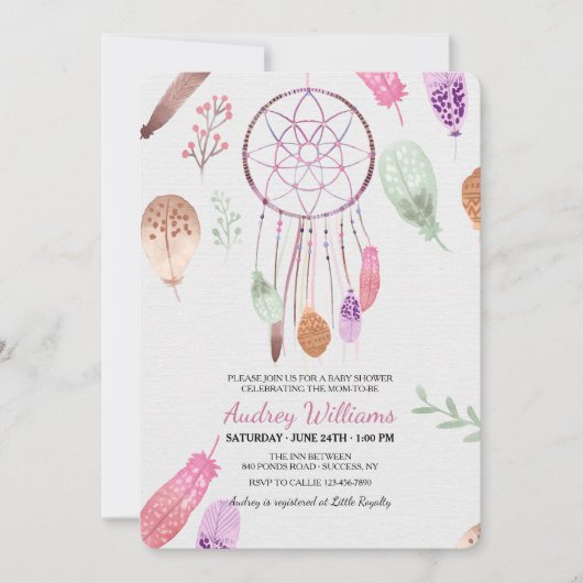 ドリームキャッチャー招待状 招待状 (正面)