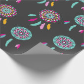 ドリームキャッチャー模様 ラッピングペーパー (角)