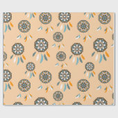 ドリームキャッチャー模様 ラッピングペーパー (フラット)