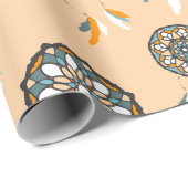 ドリームキャッチャー模様 ラッピングペーパー (ロールコーナー)