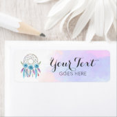 ドリームキャッチャー水彩羽素朴穂シック ラベル (インサイチュ)