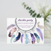 ドリームキャッチャー眠りパーティの招待状 招待状 (スタンド正面)