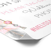 ドリームキャッチャー結婚トバル・ボホのサイン写真 ポスター (角)