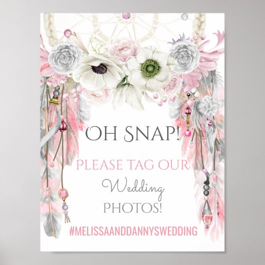 ドリームキャッチャー結婚トバル・ボホのサイン写真 ポスター (正面)