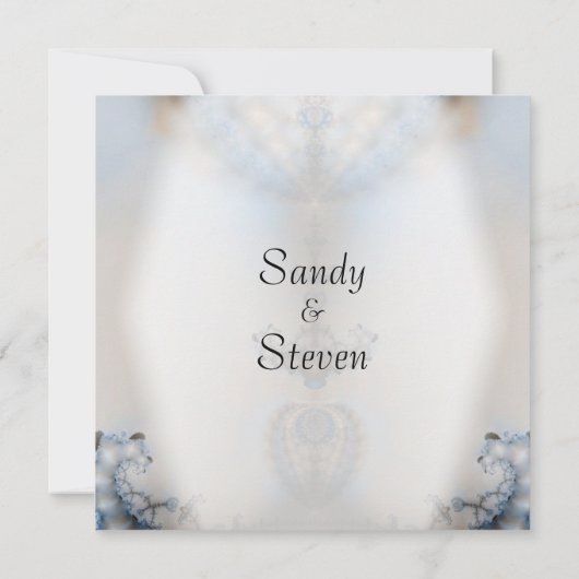 ドリームキャッチャー結婚フラクタル 招待状 (裏面)