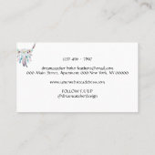 ドリームキャッチャー羽毛ボホトライバル 名刺 (裏面)