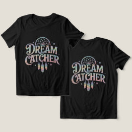 ドリームキャッチャー虹彩降下ホログラフィック文字 トライブレンドTシャツ