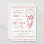 ドリームキャッチャー誕生日パーティーの招待 招待状 (正面)